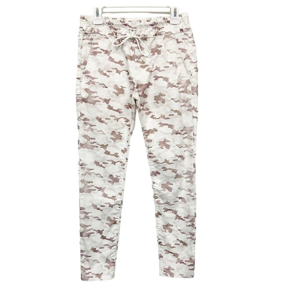 Bevy Flog Shely Pants Womens Size 28‎ Pink Camo Joggers